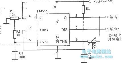 Wideband square wave oscillator with 50% duty cycle