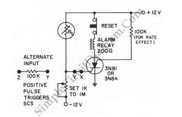 General Purpose Alarm Circuit for Resistive Sensor circuit