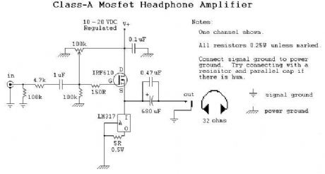 Class A Headphone Amplifier