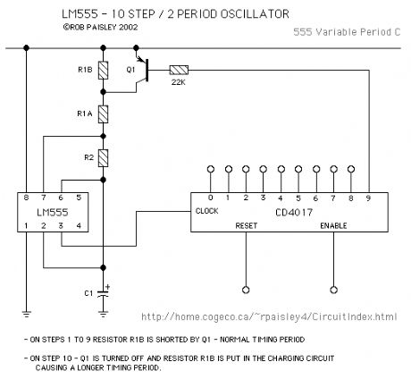 Ten Step / Two Period Oscillator