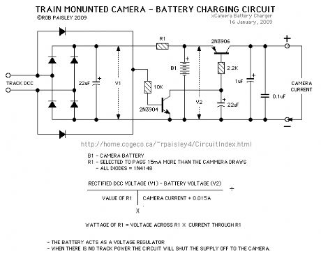 Train Mounted Camera Battery Charger