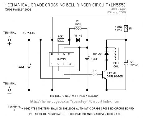 Grade Crossing Bell Ringer (LM555)