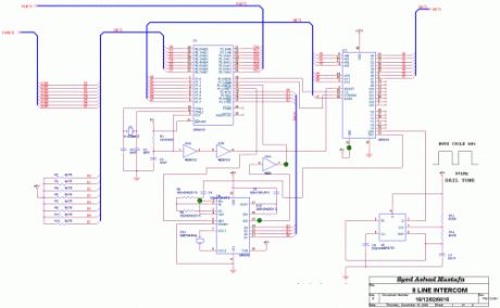 8 Line Intercommunication using 89c51