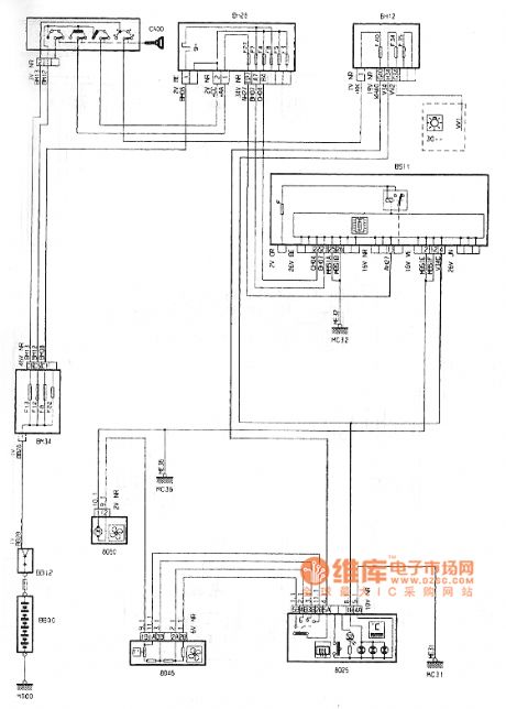 Dongfeng Peugeot Citroen Picasso heating ventilation circuit