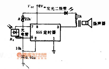 Photosensitive type oscillation circuit diagram