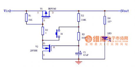 One-touch switching power supply circuit