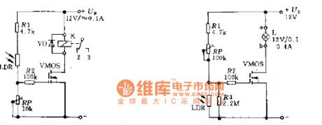 Light control switch circuit schematic