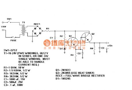 Power supply circuit diagrams