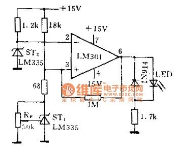 Air flow detection circuit diagram