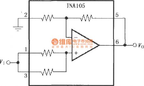 Gain 2 of precision amplifier circuit (INA105)