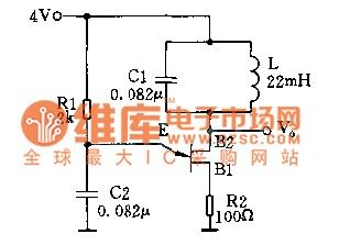 Single-junction transistor sine wave oscillator circuit diagram