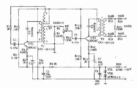 800HZ signal generator circuits