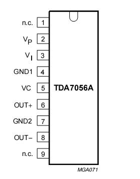 Tda7056 схема усилителя