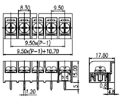 DT-49-B01W-02 package dimensions