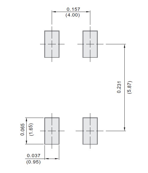 TB10S mounting pad layout