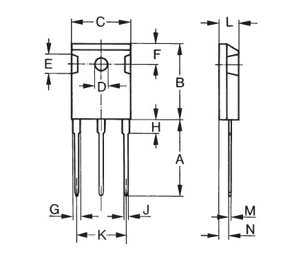 DSP45-12A package diagram