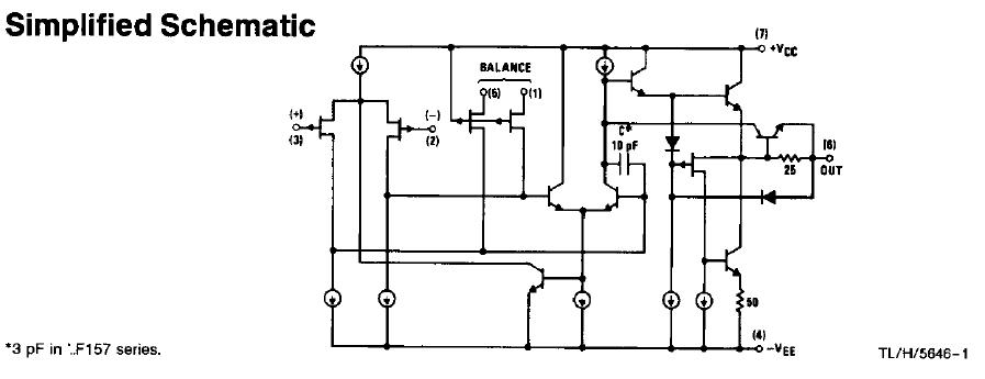 LF355H simplified schematic diagram