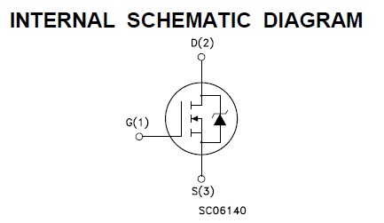 STW20NB50 internal schematic diagram