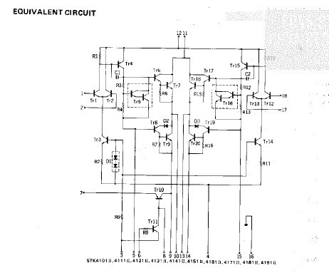 STK4141-II equivalent circuit