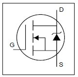 IRFZ44VSTRLPBF simplified diagram