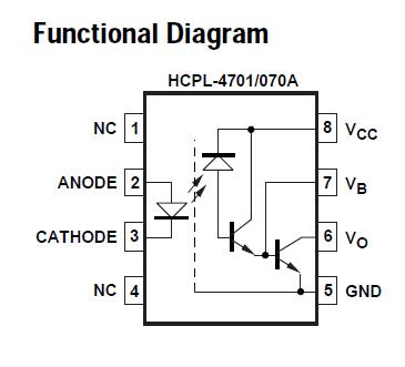 HCPL-070A functional diagram