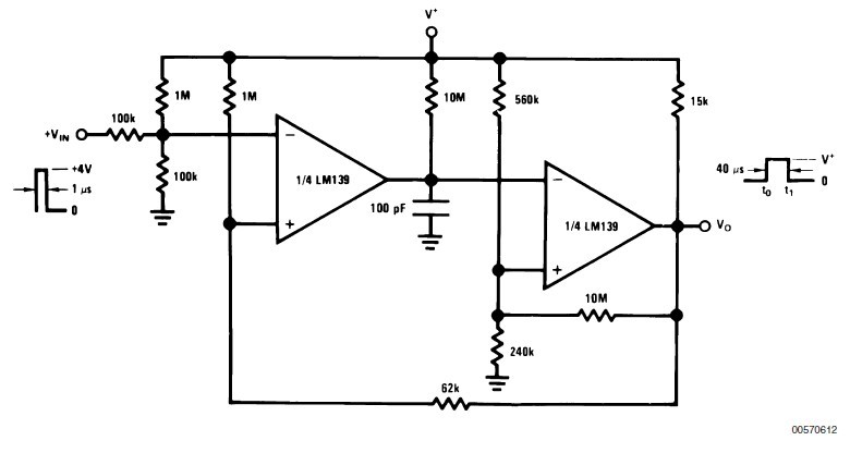 LM2901M One-Shot Multivibrator with Input 
Lock Out