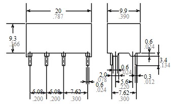 DS2Y-S-DC5V dimensions