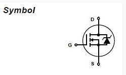 IRF540N symbol