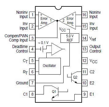 TL494CD pin connection