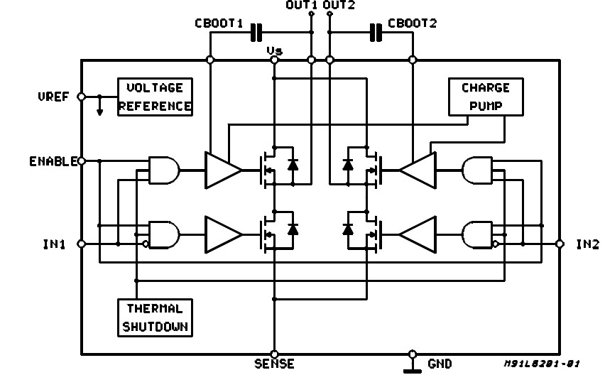 L6203 pin connection