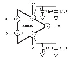  AD845JNZ pin connection