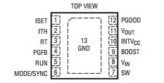 LTC3600EDD#PBF pin configuration