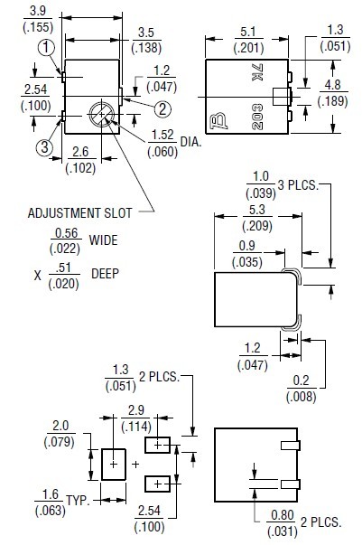 3224W-1-203E dimensions