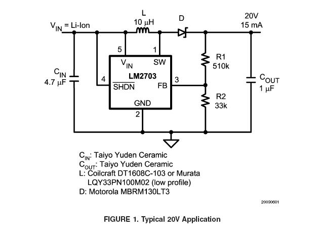 LM2703MF-ADJ pin connection