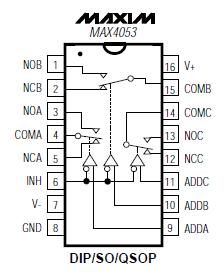 MAX4053ACEE block diagram