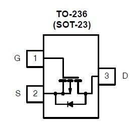 SI2319DS-T1-E3 top view