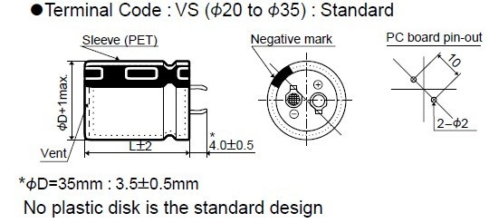 EKMM3B1VSN221MP40S dimensions