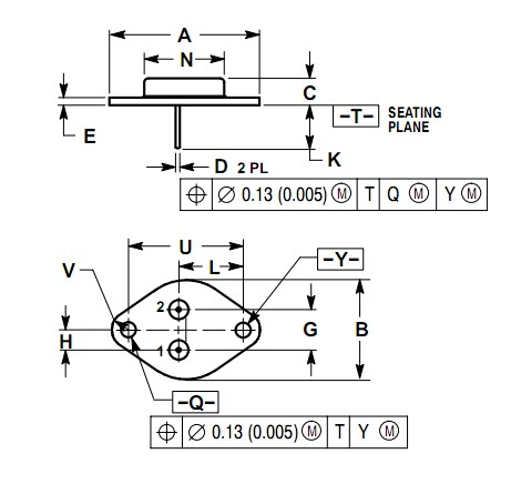 MJ15022 dimension