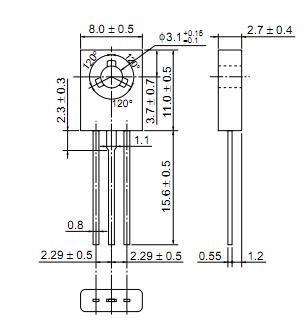 2SB649AC dimensions