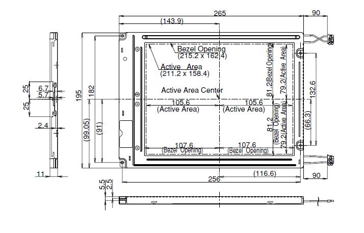 LQ104V1DG11 dimensions