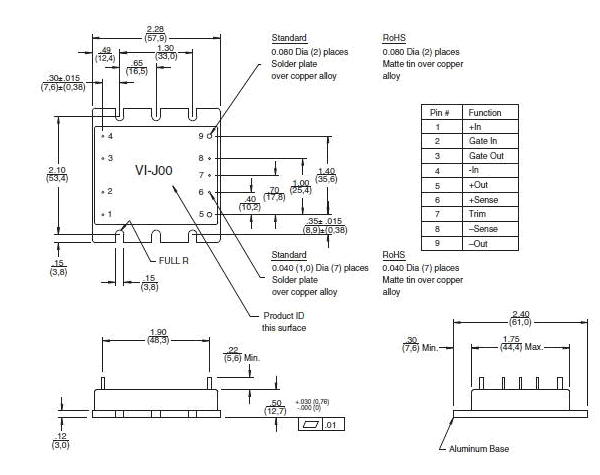 VI-JW2-CM pin connection