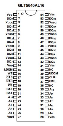 GLT5640L16-8TC pin connection