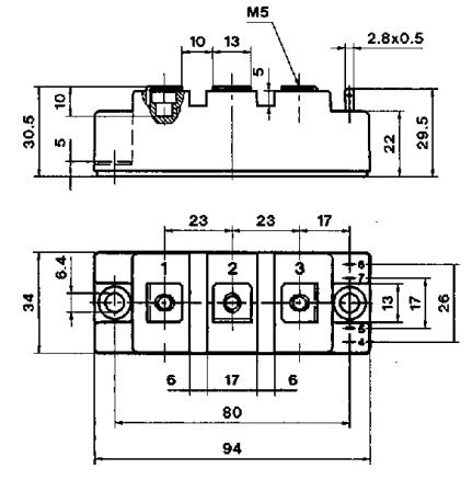 skm40gd121d block diagram