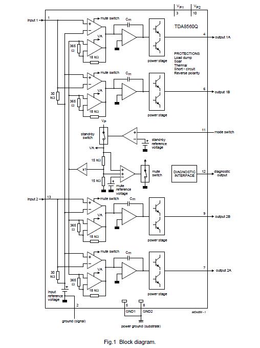 tda8560q pin connection