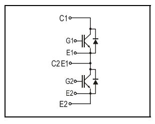 2MBI75-120 block diagram