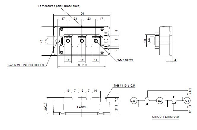 CM300DY-12NF block diagram