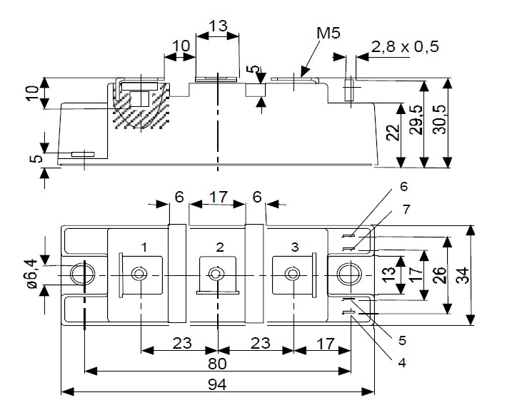 BSM100GB60DLC block diagram