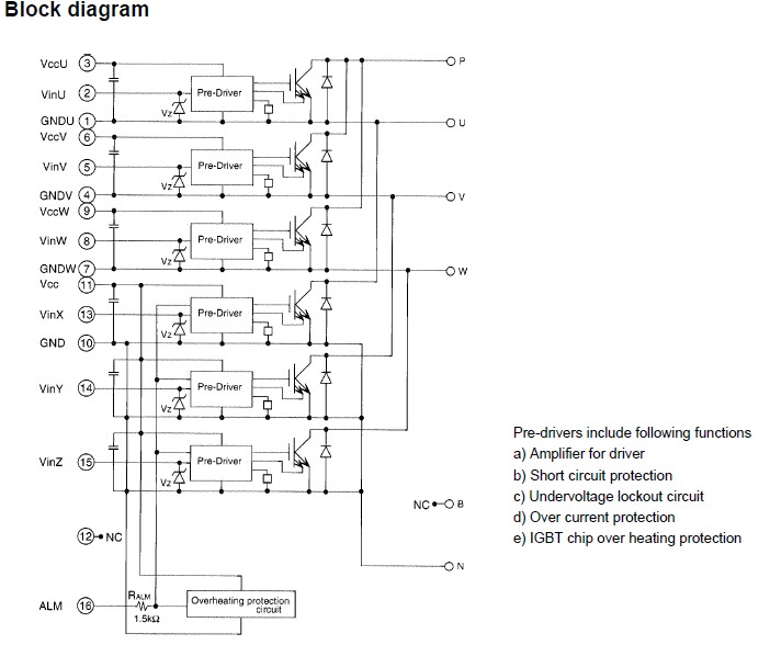 6MBP300KA-060 block diagram