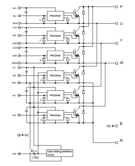 6MBP75NA-060 block diagram