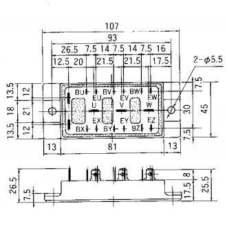 6MBI30F-060 block diagram